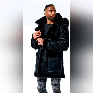 NWT Jordan Craig Denali Shearling Coat, Men's 3XL